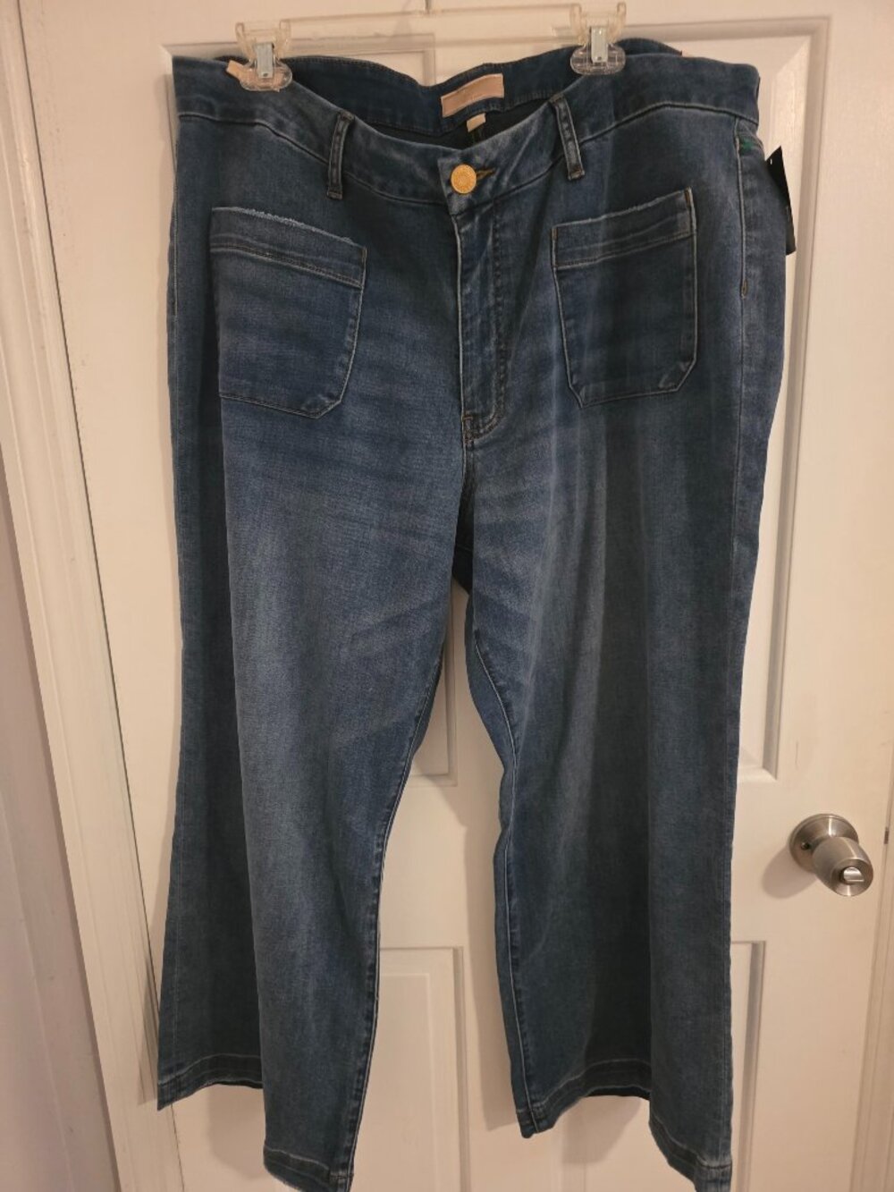 Kut From the Kloth Womens Plus size 18 Wide leg denim jeans High Rise Meg